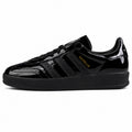 Adidas Gazelle Bold charol negro suela negra lateral izquierda