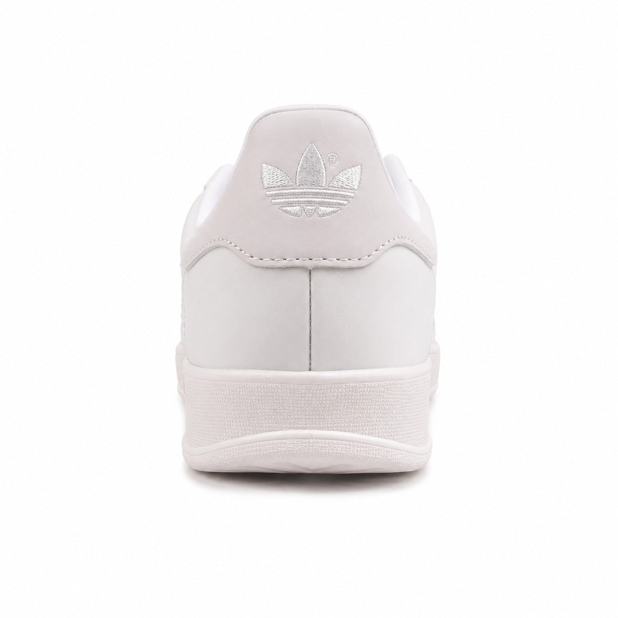 Adidas Gazelle Indoor triple blanco detalle talón trefoil bordado