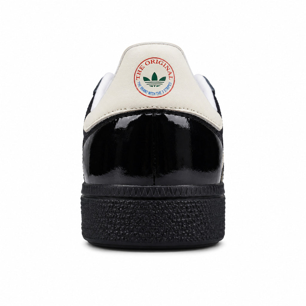 Adidas Handball Spezial charol negro detalle talón vintage the original