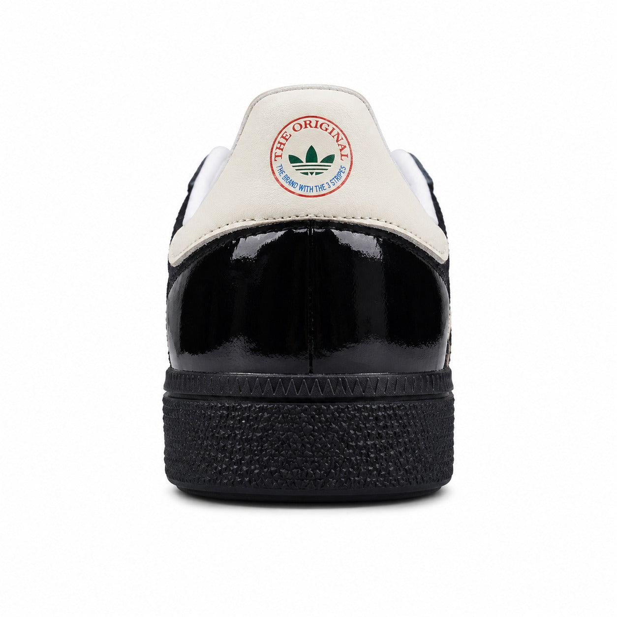 Adidas Handball Spezial charol negro detalle talón vintage the original