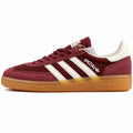 Adidas Handball Spezial pana burdeos crema lateral izquierdo suela goma