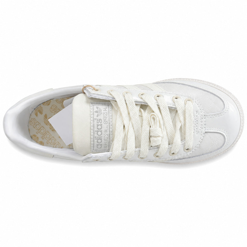 Adidas Handball Spezial plateado crema vista superior cordones