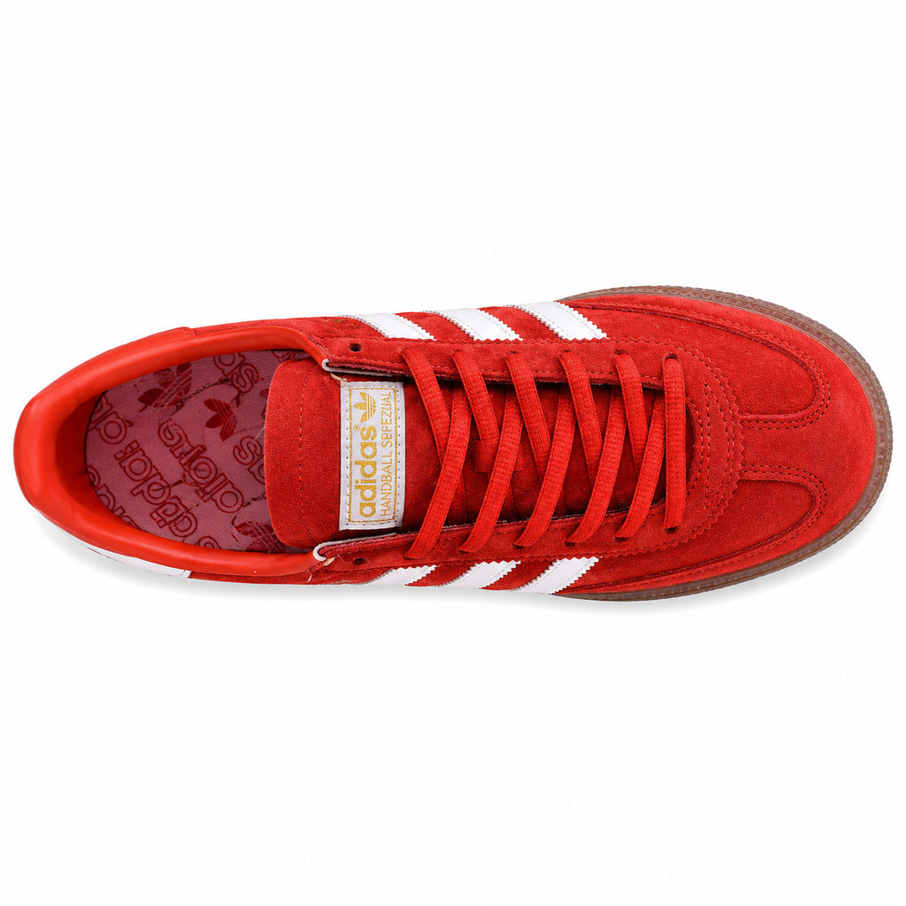Adidas Handball Spezial ante rojo blanco vista superior cordones