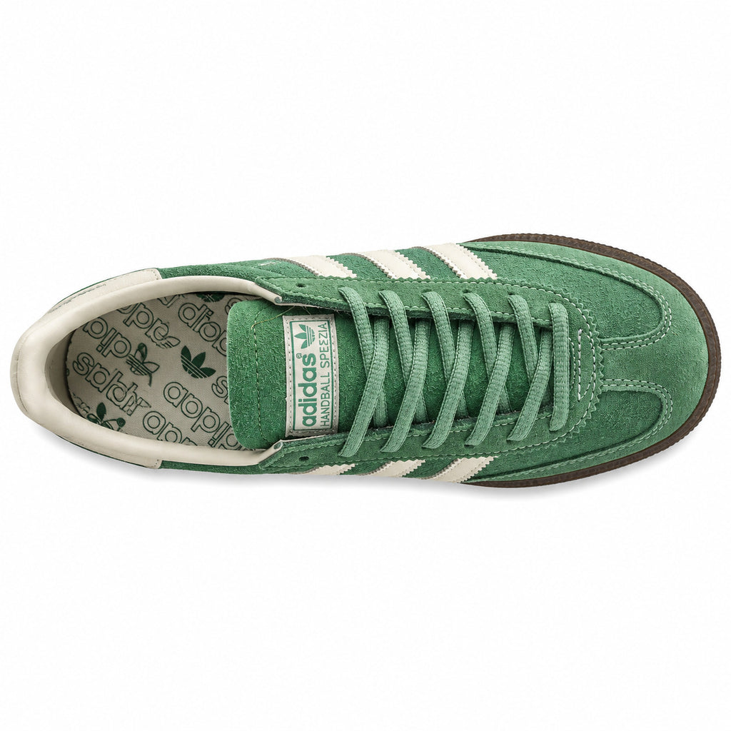 Adidas Handball Spezial ante verde crema vista superior cordones