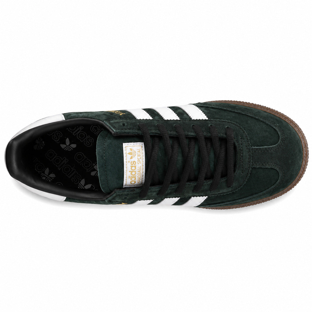 Adidas Handball Spezial ante verde oscuro blanco vista superior plantilla