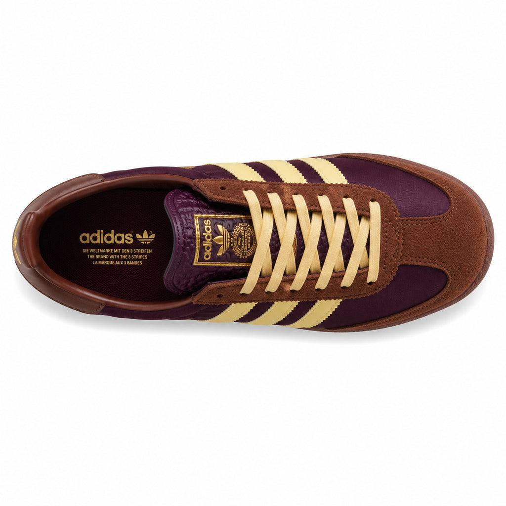 Adidas SL 72 RS granate tostado vainilla cordones crema plantilla heritage vista superior