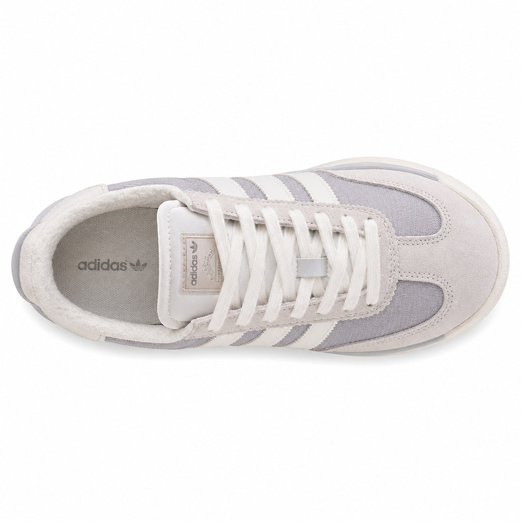 Adidas SL 72 RTN gris perla blanco ante gris hielo etiqueta heritage vista superior