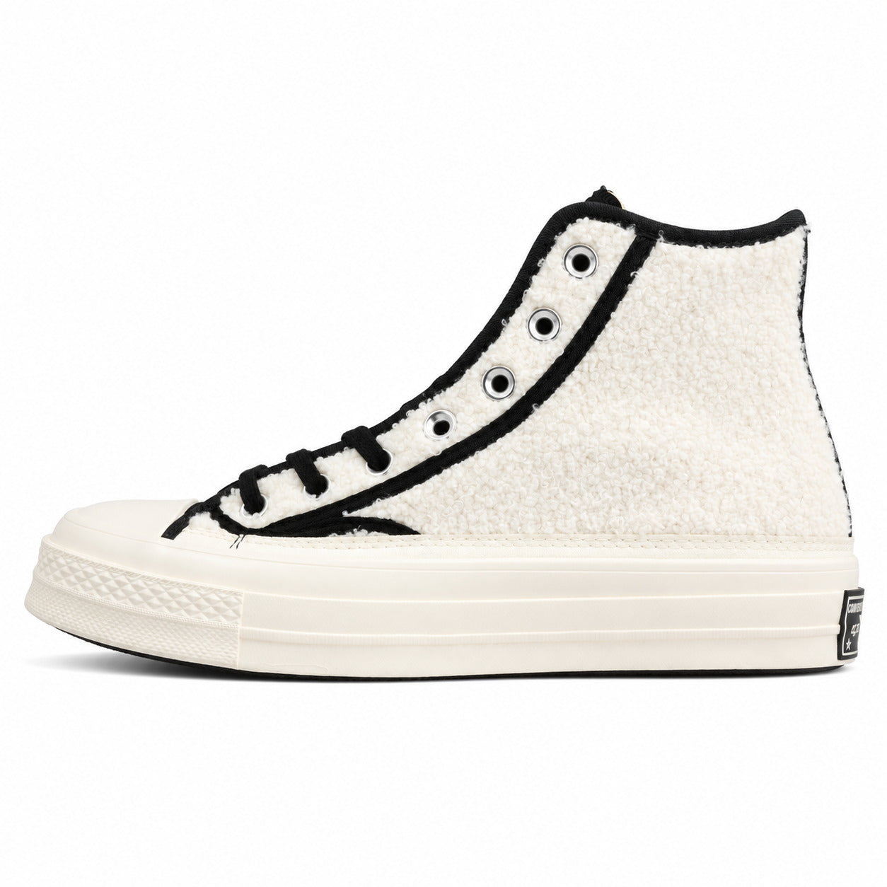 Chuck 70 HI Sherpa Blanco / Negro / Crudo