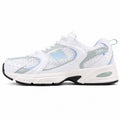 New Balance 530 blanco mint vista lateral izquierda