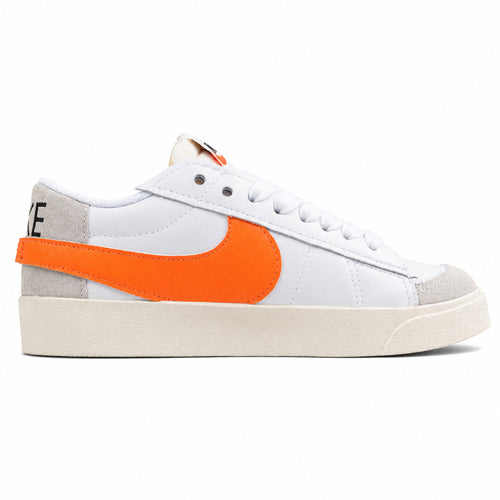 Nike Blazer Low 77 blanco naranja lateral derecha