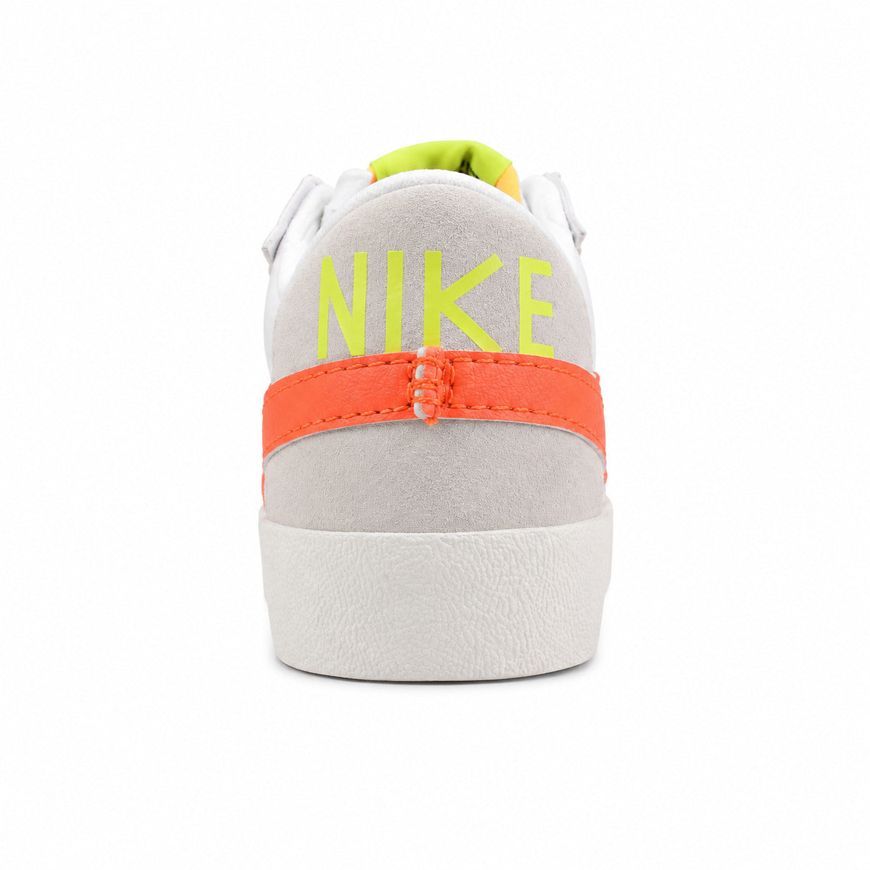 Nike Blazer Low 77 blanco naranja lima vista trasera