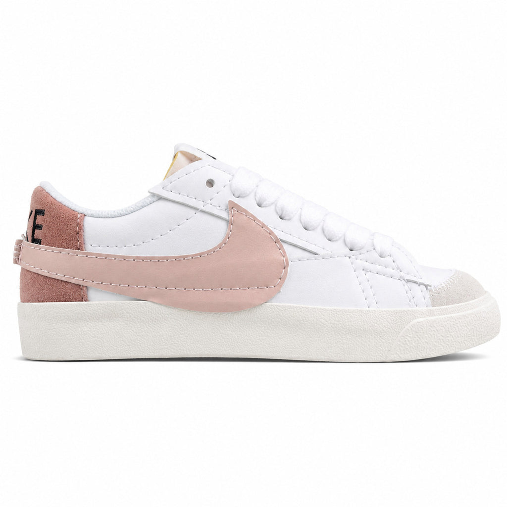 Nike Blazer Low 77 blanco rosa lateral derecha