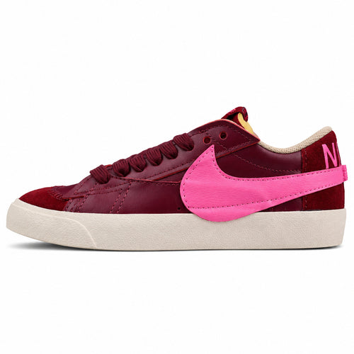 Nike Blazer Low 77 rojo granate rosa lateral izquierda