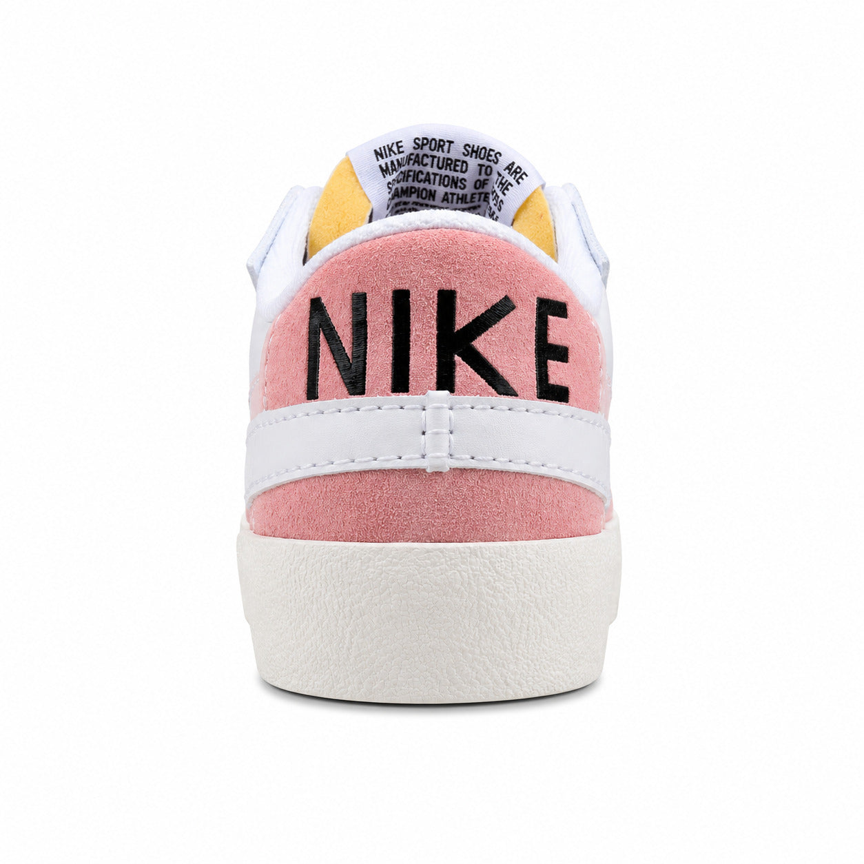 Nike Blazer Low 77 rosa beige blanco detalle talón Nike

