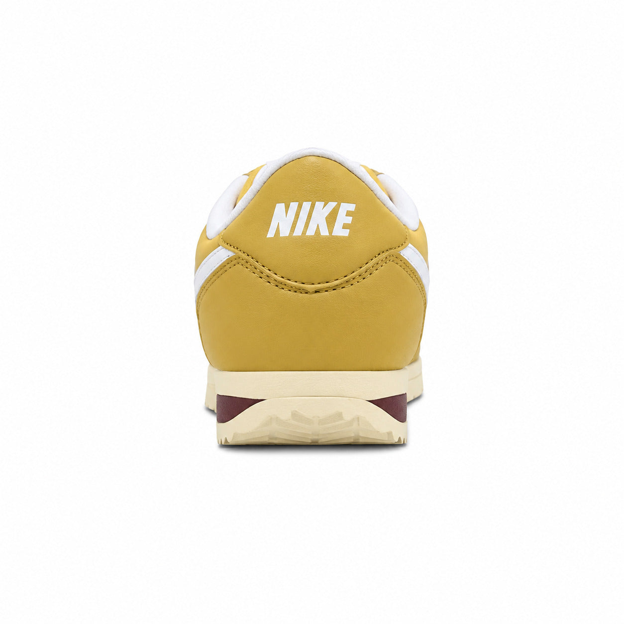 Nike Cortez amarillo blanco detalle talón