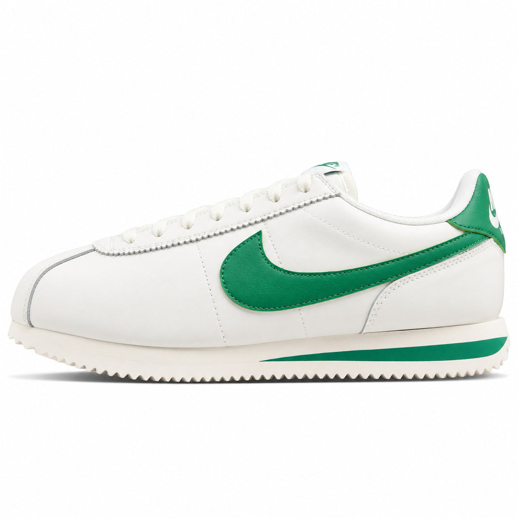 Nike Cortez blanco verde lateral izquierda
