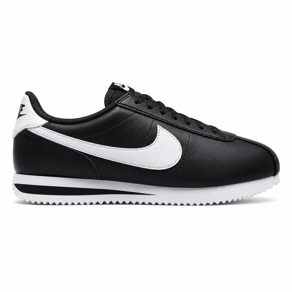 Nike Cortez negro blanco lateral derecha