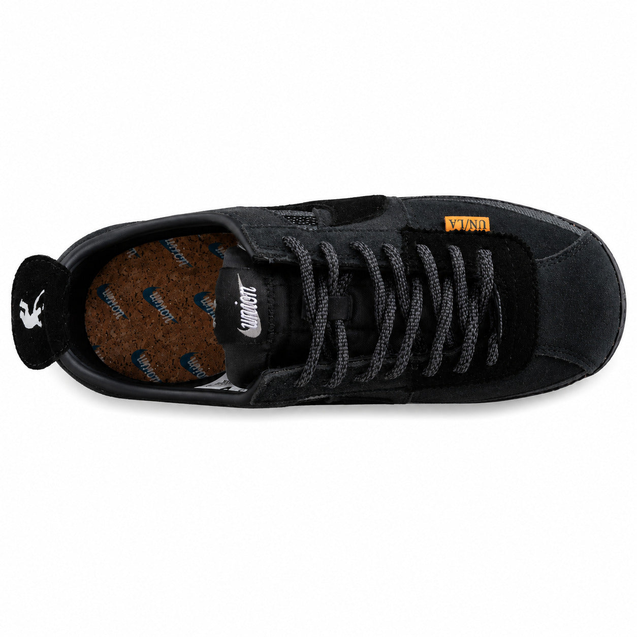 Nike Cortez SP x Union LA negro gris vista superior plantilla corcho