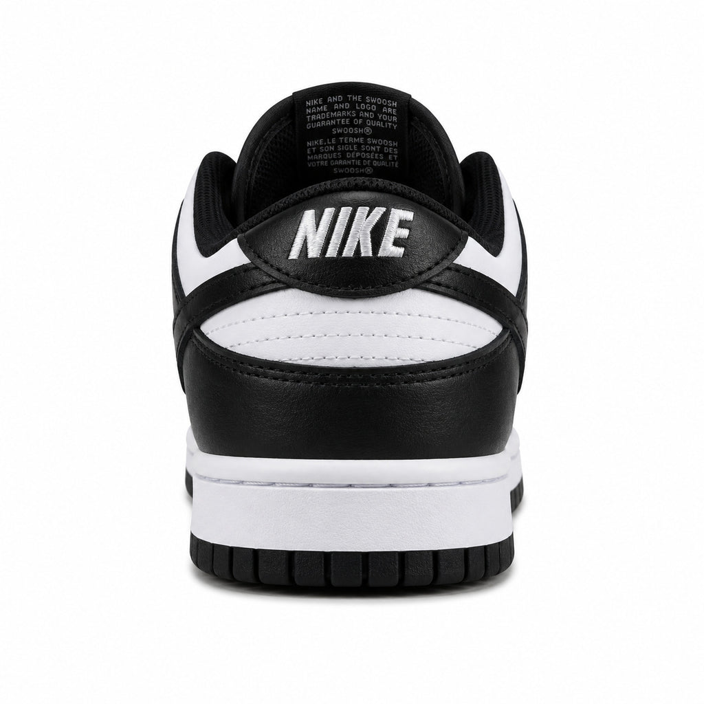 Nike Dunk Low Panda blanco negro detalle talón